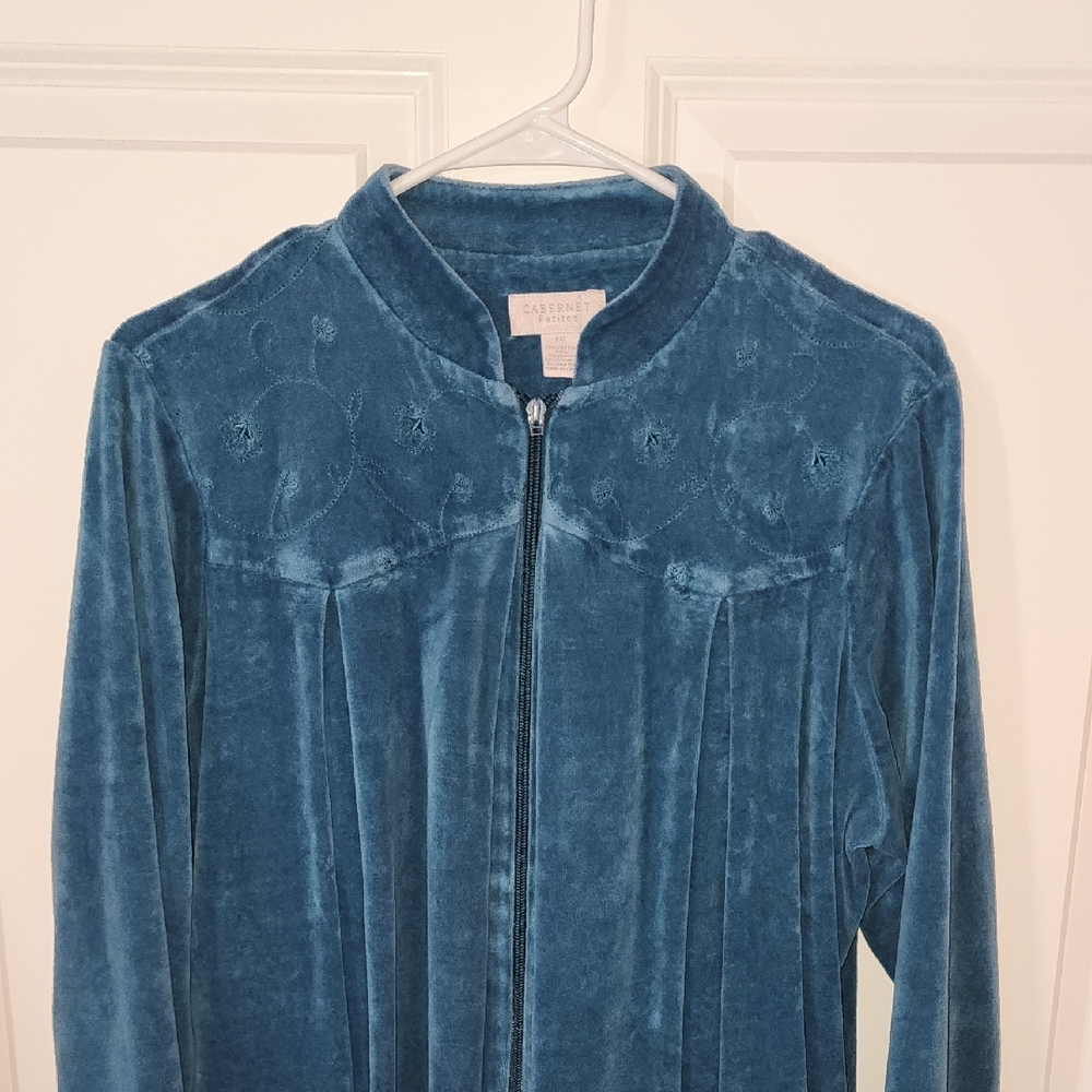 Grandmacore Velvet Robe Size Pm - Picture 3 of 6